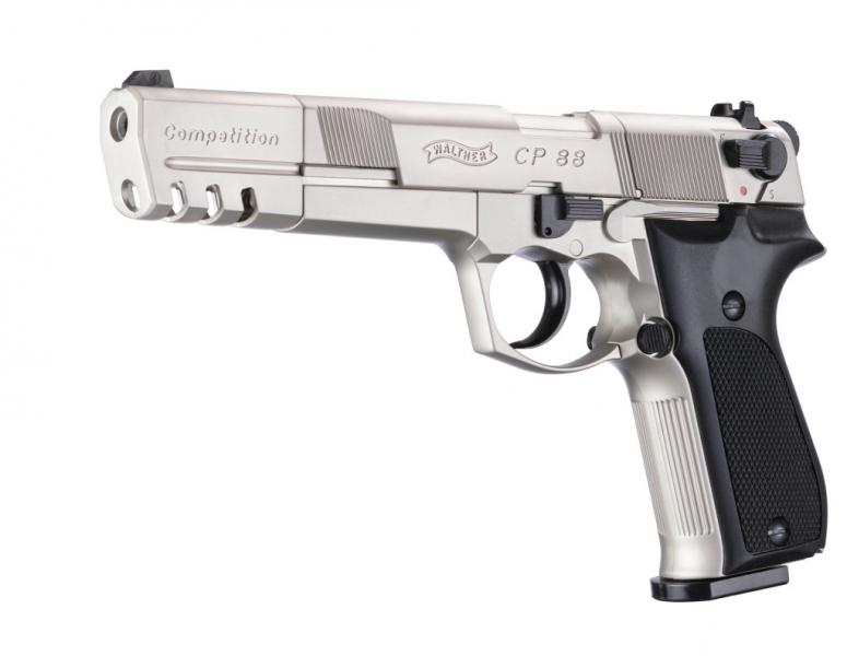 Walther CP 88 Competetion CO2-Pistole nickel, cal. 4,5mm Diabolo