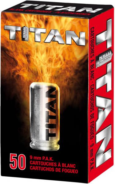 Titan Platzpatrone 9mm P.A.K., 50 Schuss