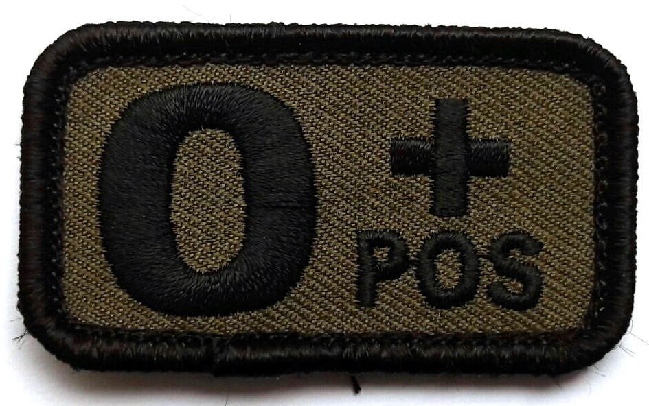 Morale Patch Blutgruppe O+