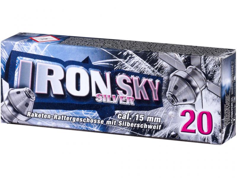 Feuerwerk Umarex Iron Sky, 20teilig cal. 15mm Pyrotechnik, Rattergeschoss / Knattergeschoss