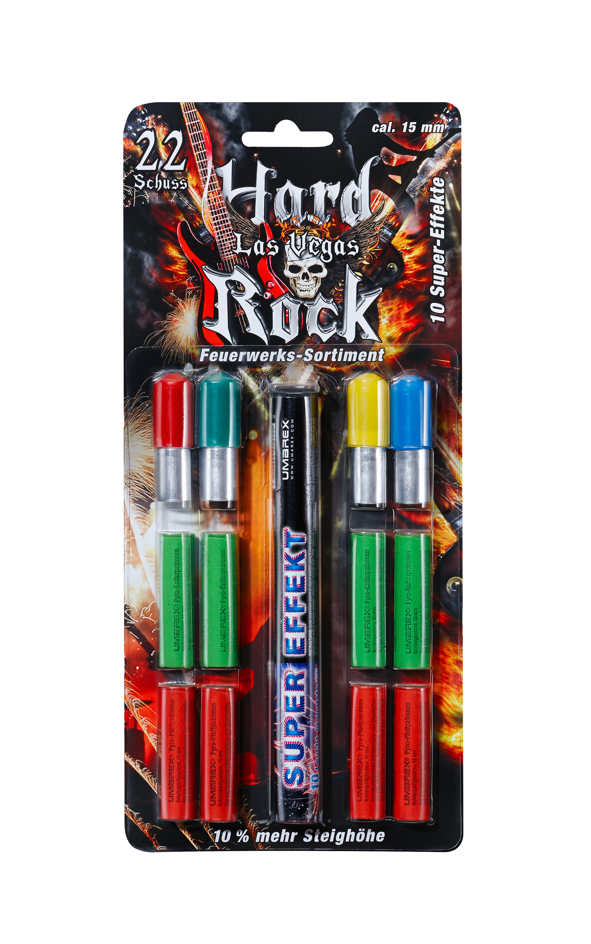 Feuerwerk Umarex Hard Rock Las Vegas, 22teilig cal. 15mm Pyrotechnik