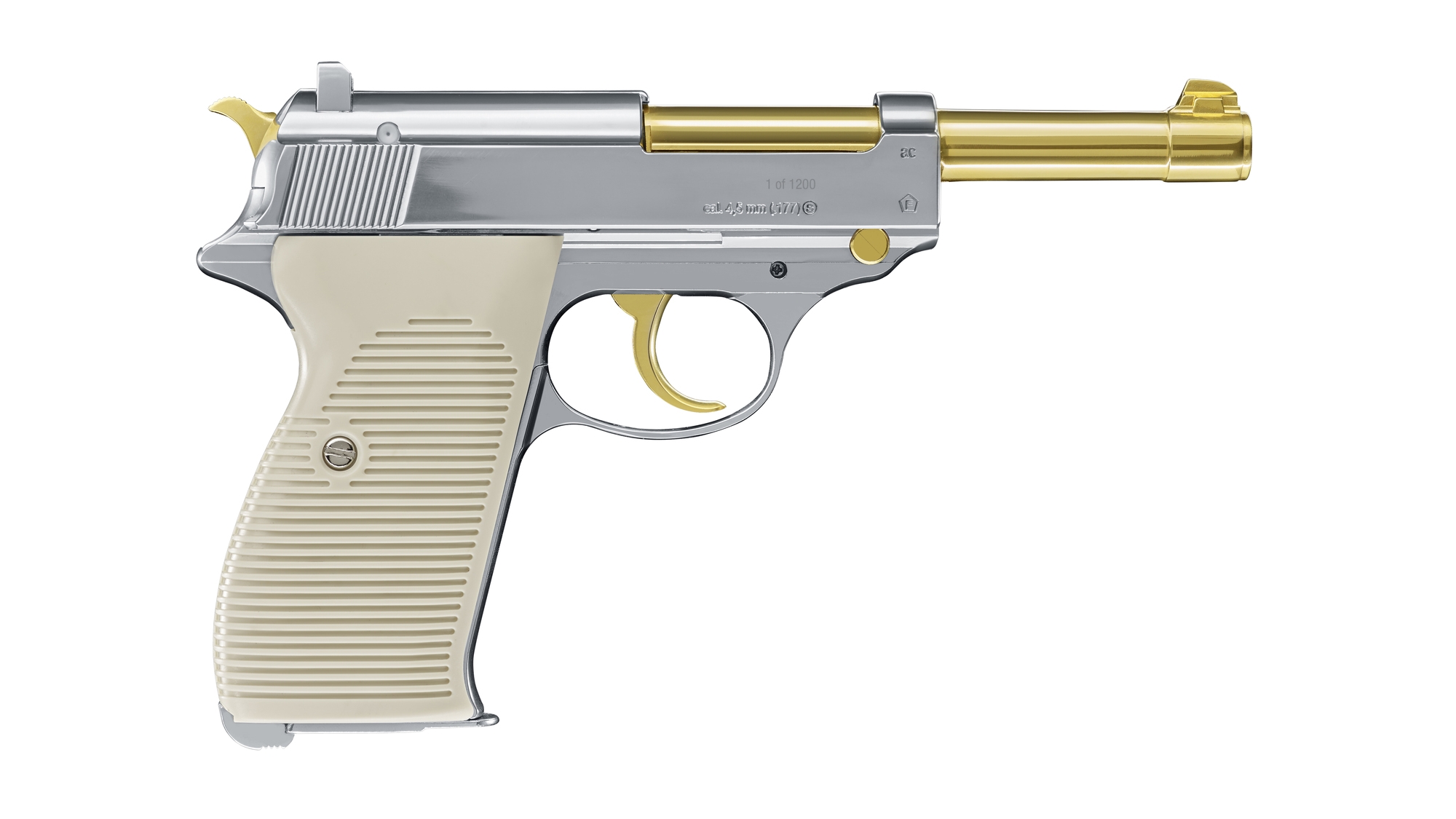 Walther P38 Gold Edition CO2 Pistole Kaliber 4,5mm