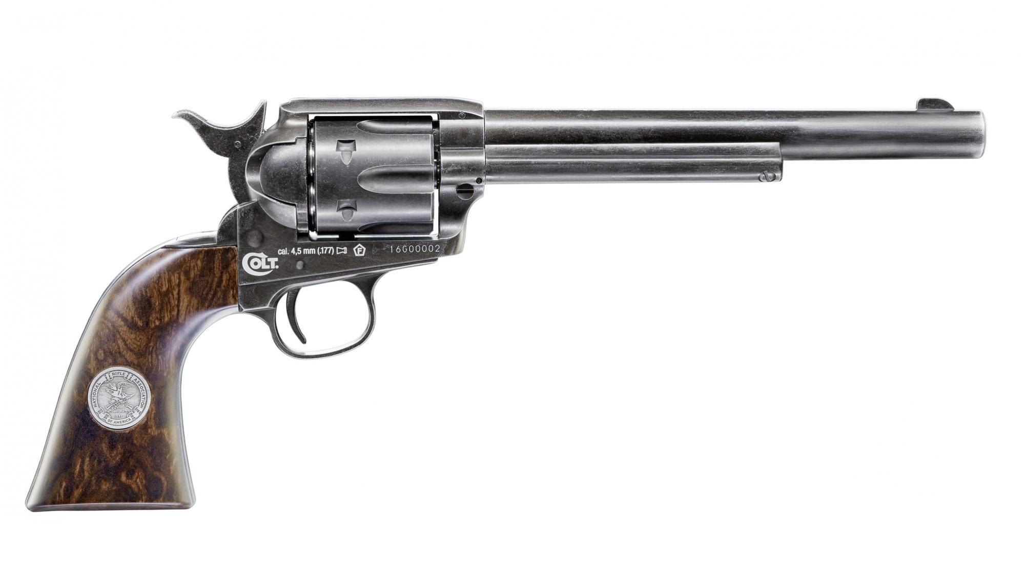 Colt Single Action Army 45 NRA Edition CO2-Revolver 4,5mm Diabolo (SAA), 7,5" Lauf