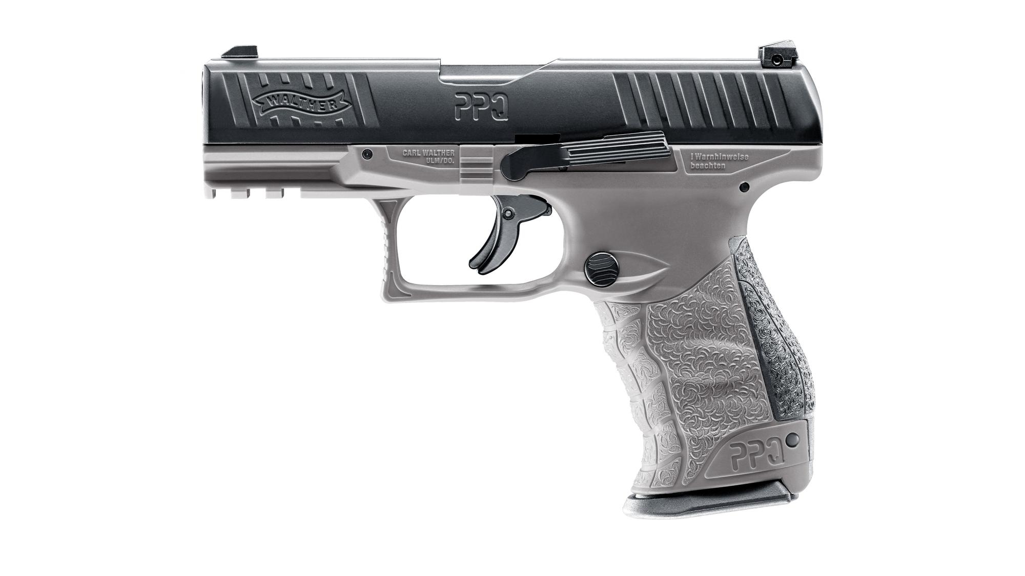 Walther PPQ RAM T4E CO2-Pistole schwarz-FDE-tungstengrey